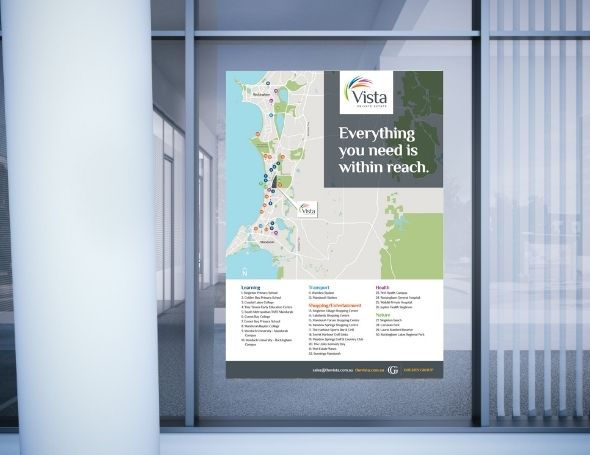 Vista Land Estate Signage Design and Print